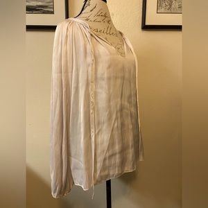 By together woven satin long sleeved top NWT size M